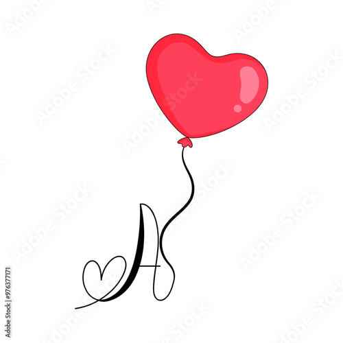 A letter balloon