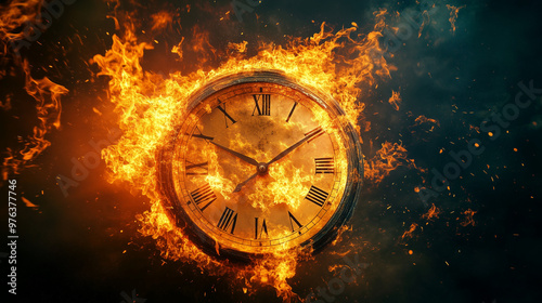 Wallpaper Mural time is money concept Torontodigital.ca