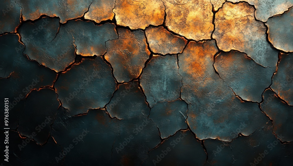 A detailed abstract painting with cracked surfaces and deep earthy hues captures raw texture and artistic depth in a visually striking manner. A detailed abstract painting with cracked surfaces and deep earthy hues captures raw texture and artistic depth in a visually striking manner.