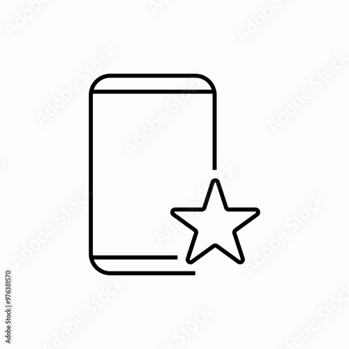 phone star favorite icon sign vector