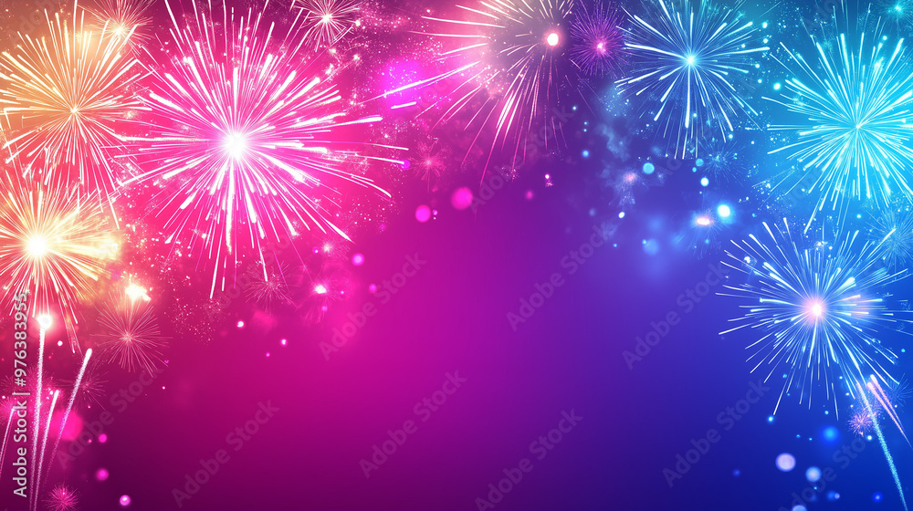 fireworks on the night sky fireworks on the night sky