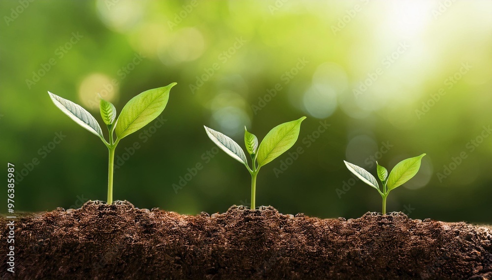 green plant growing in soil green plant growing in soil
