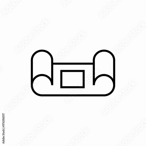 house plan construction icon sign vector