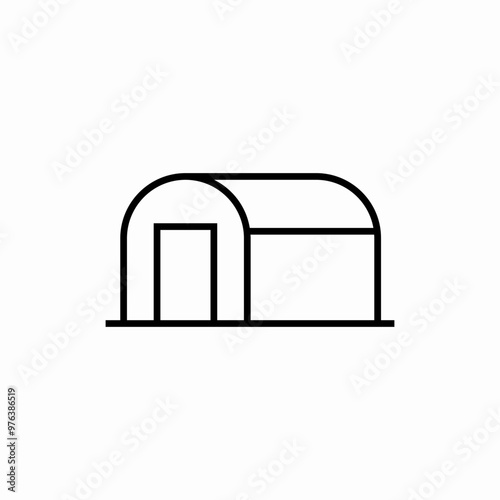 farm barn icon sign vector