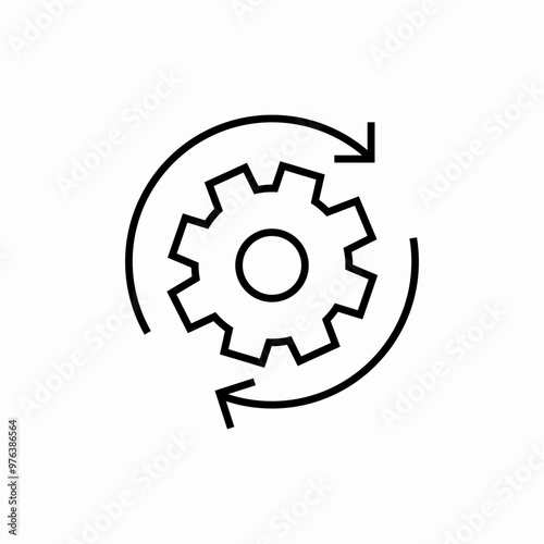 settings configuration icon sign vector