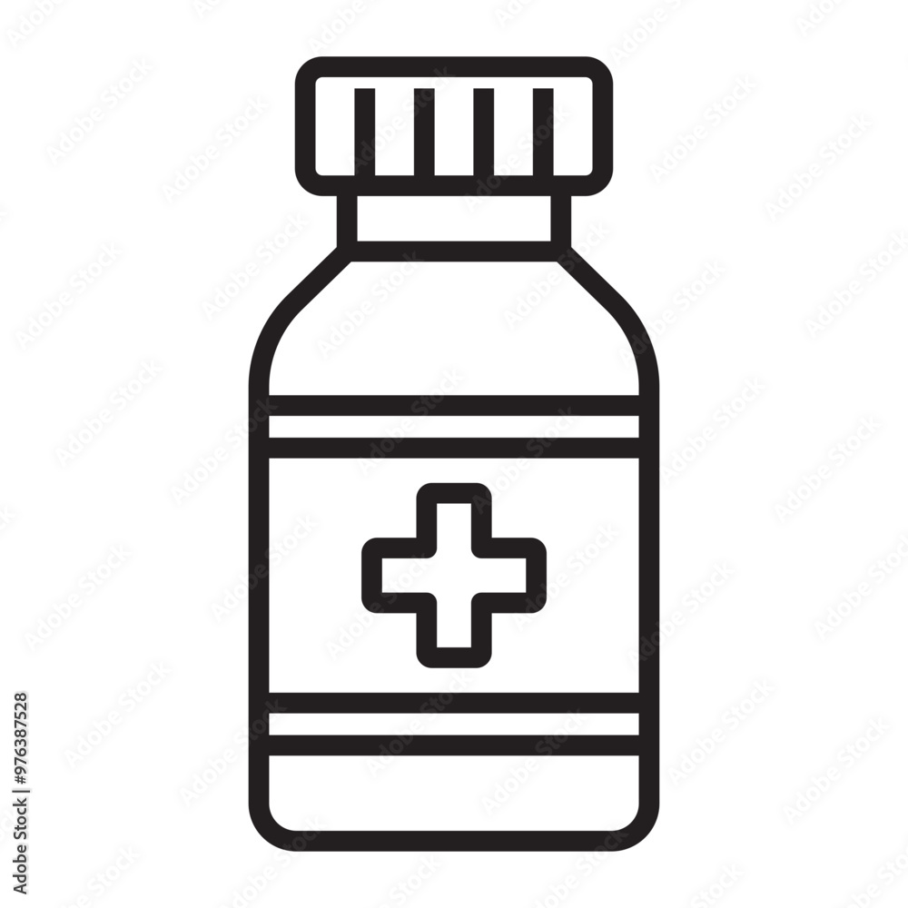 Medicine Bottle line icon Medicine Bottle line icon