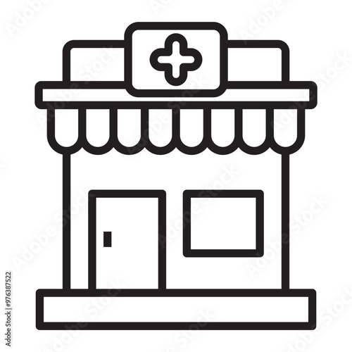Pharmacy line icon