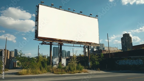 Wallpaper Mural Billboard empty in night urban setting Torontodigital.ca