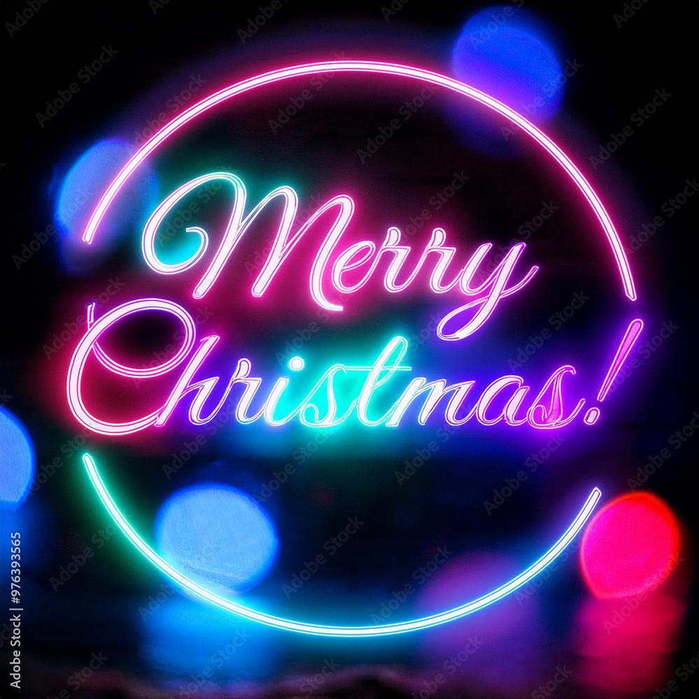 Neon light, the inscription 