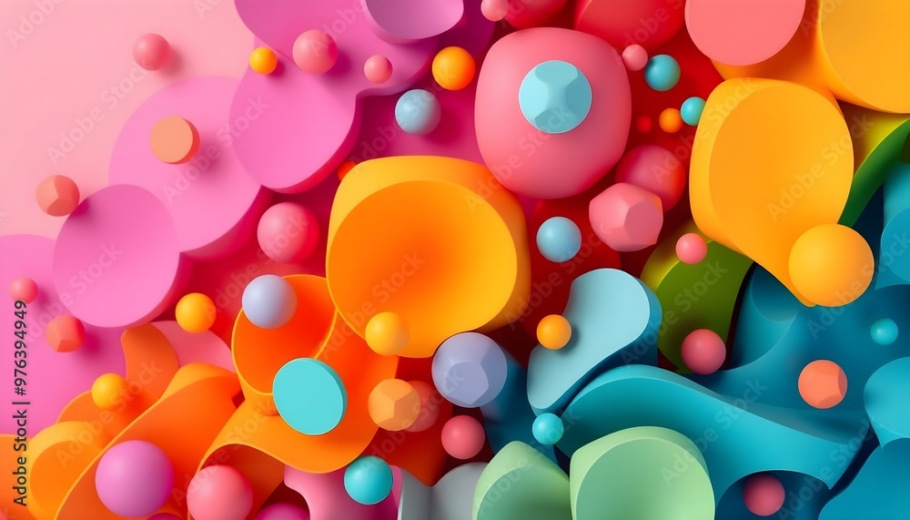 Creative Fluid 3D Background.