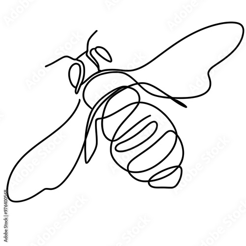 line drawing bee, bee keeper