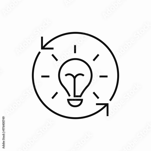 electricity recycling icon sign vector