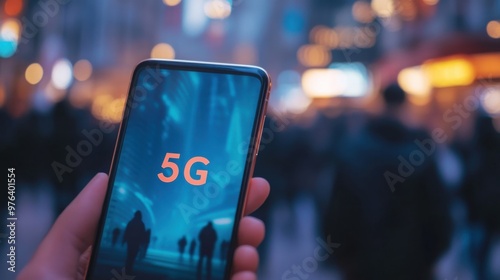 5G mobile internet - fast and secure wireless internet connection concept