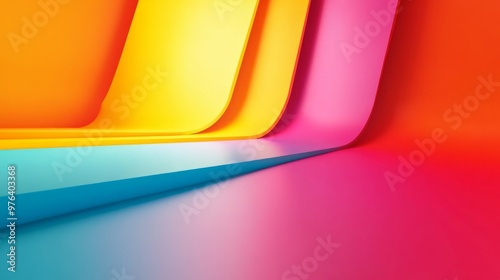 Colorful abstract background with vibrant lines and gradient colors