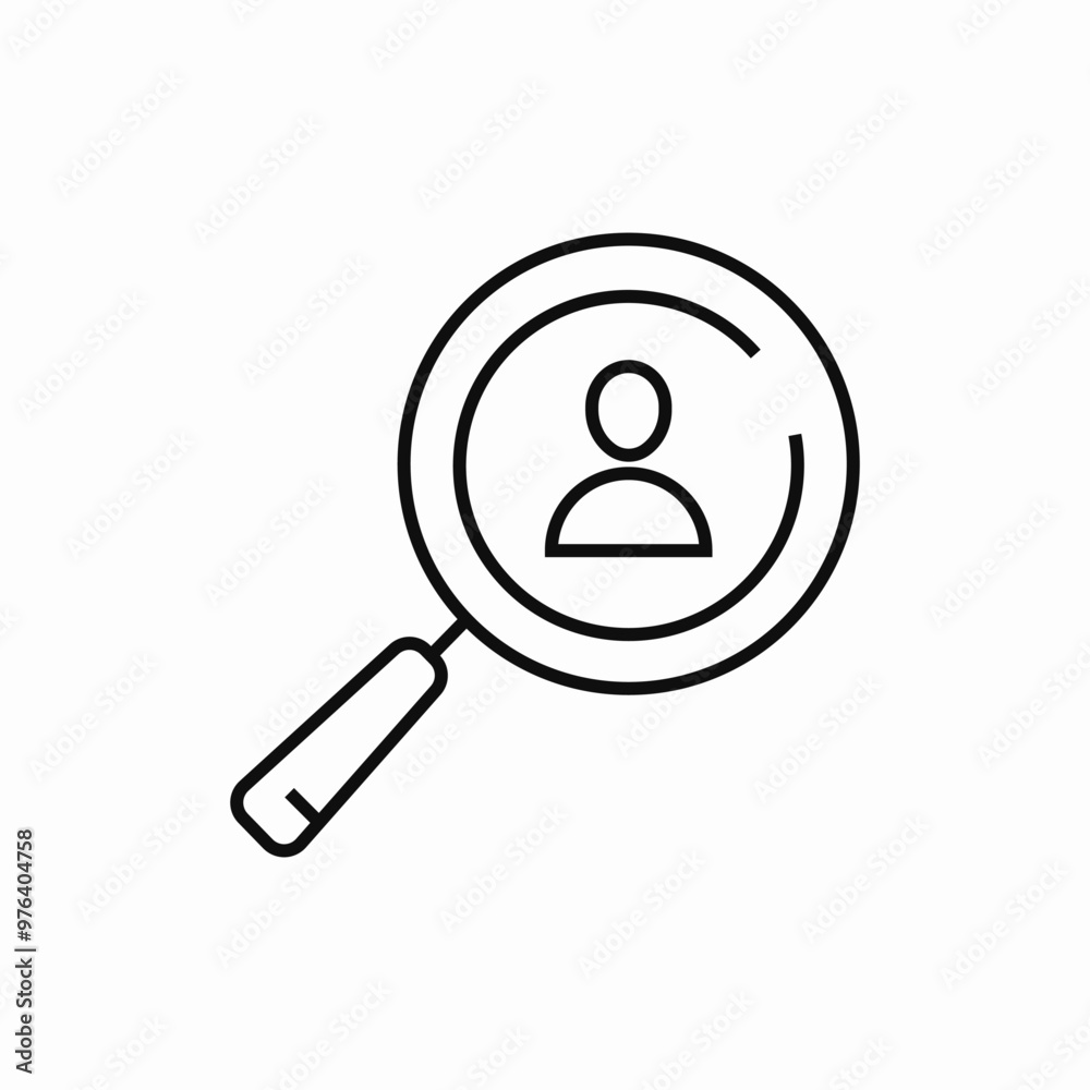 recruitment hr employee search icon sign vector recruitment hr employee search icon sign vector