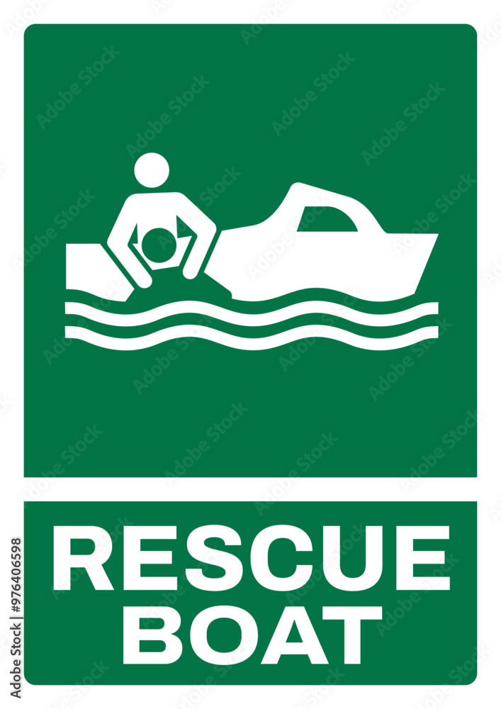ISO emergency and first aid safety signs_rescue boat portrait size a4/a3/a2/a1 ISO emergency and first aid safety signs_rescue boat portrait size a4/a3/a2/a1