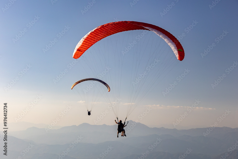 Turkey. Oludeniz. Paragliding. Paragliding flight. Turkey. Oludeniz. Paragliding. Paragliding flight.