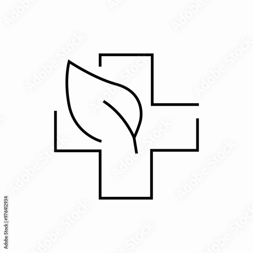 medicine natural icon sign vector