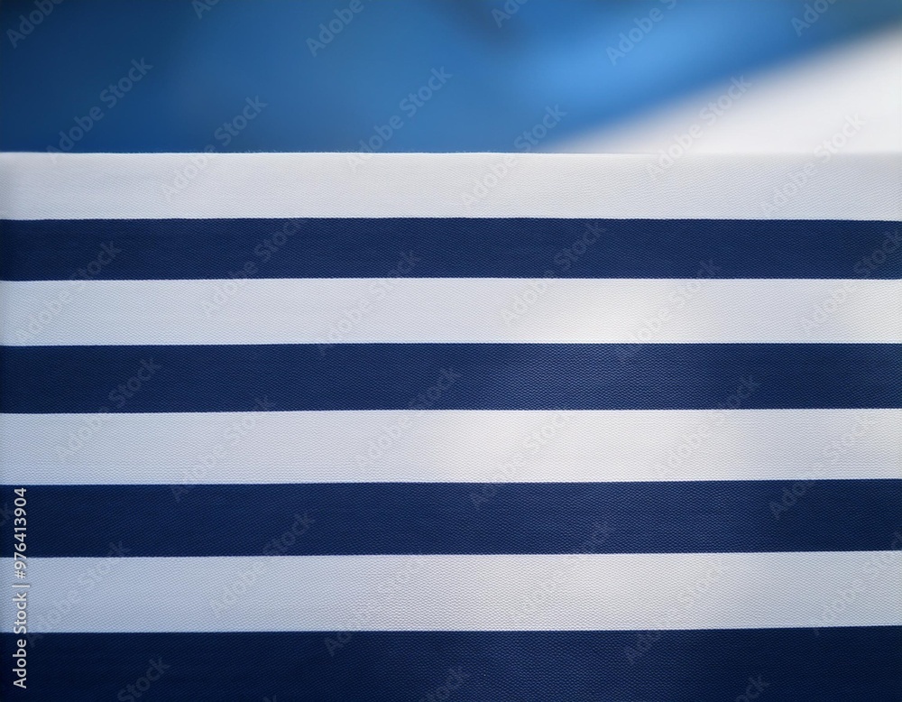 Navy and white nautical striped background with depth of field for a classic maritime style Navy and white nautical striped background with depth of field for a classic maritime style