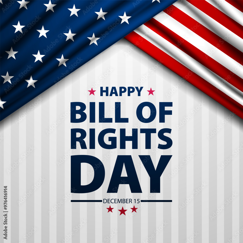 Happy Bill Of Rights Day December 15 Background Vector illustration Happy Bill Of Rights Day December 15 Background Vector illustration