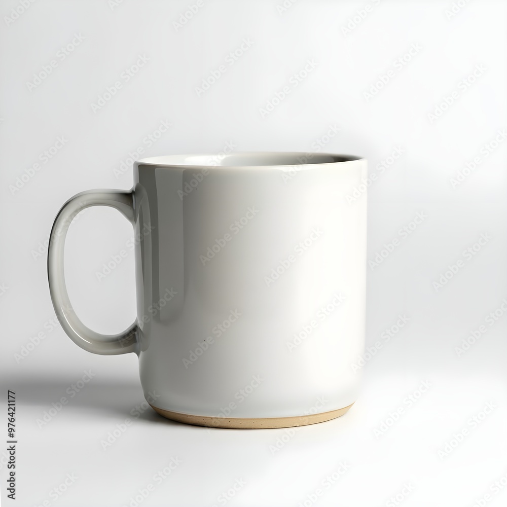 white cup isolated on white background. white cup isolated on white background.