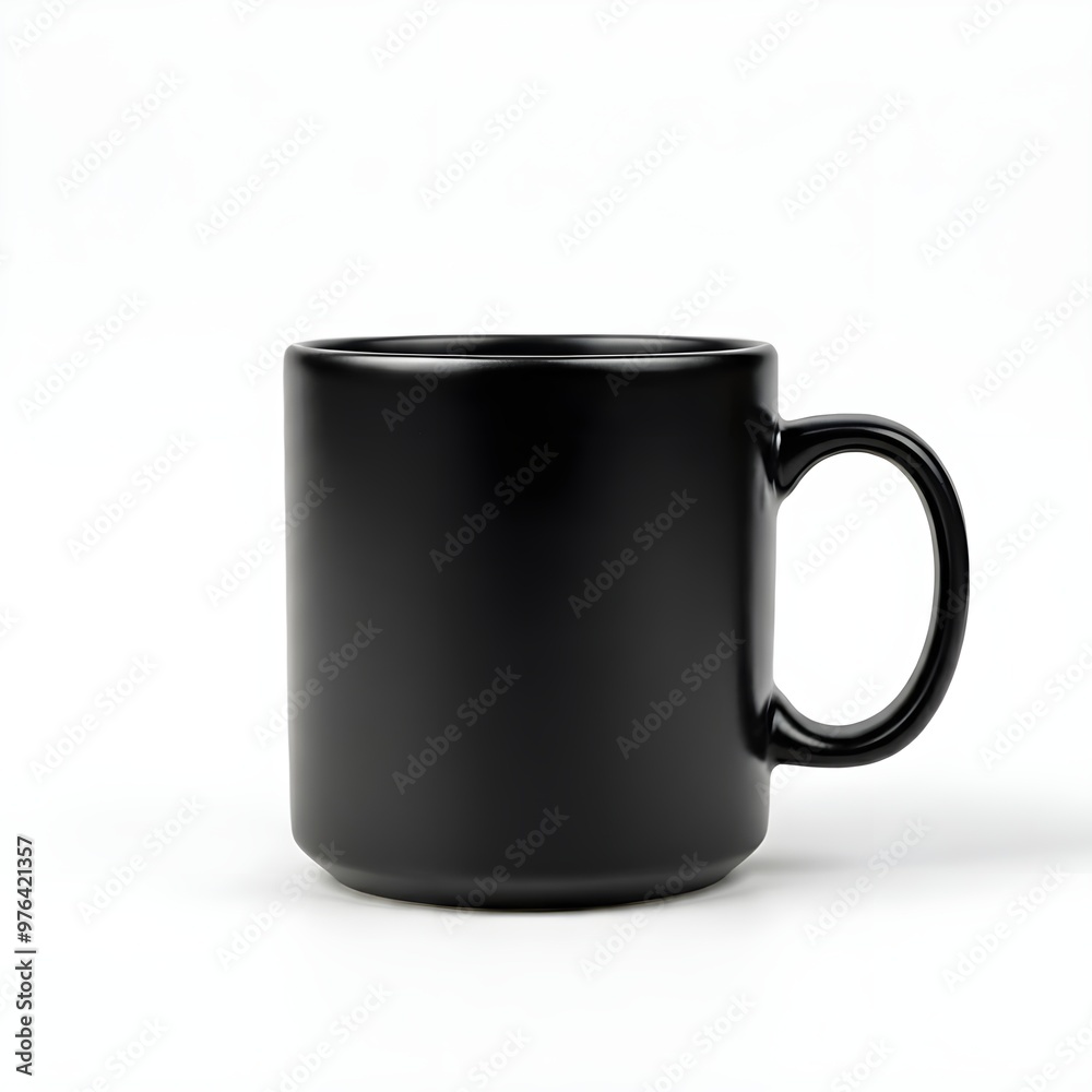 Black cup isolated on white background. Black cup isolated on white background.