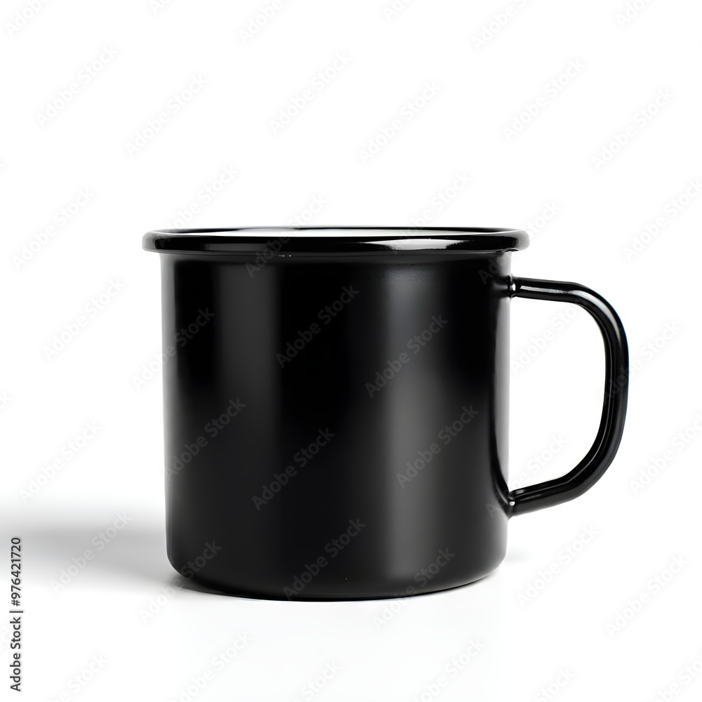 Black cup isolated on white background. Black cup isolated on white background.