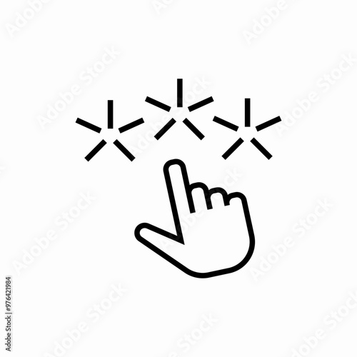 star rate icon sign vector