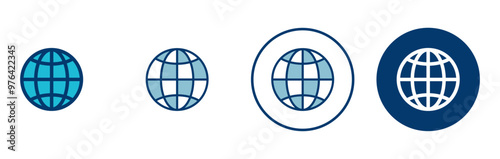 Web icon vector isolated on white background. Website vector icon. Internet world vector