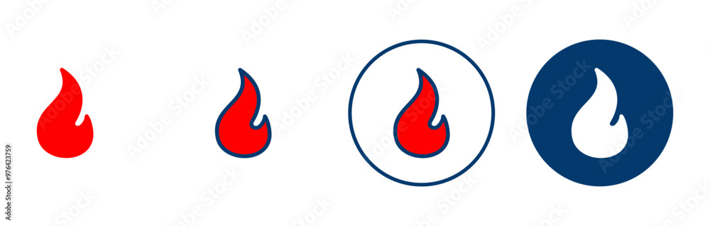Fire icon vector isolated on white background. Fire flame icon template. Fire flames symbol vector Fire icon vector isolated on white background. Fire flame icon template. Fire flames symbol vector