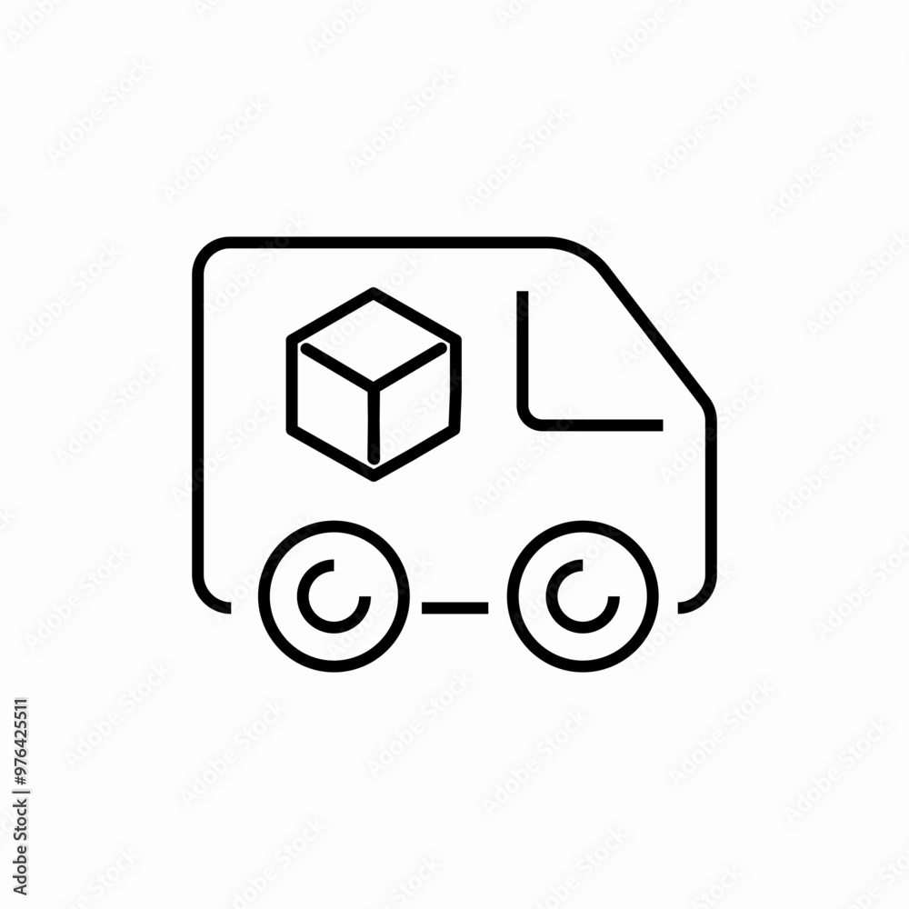 delivery truck lorry icon sign vector delivery truck lorry icon sign vector