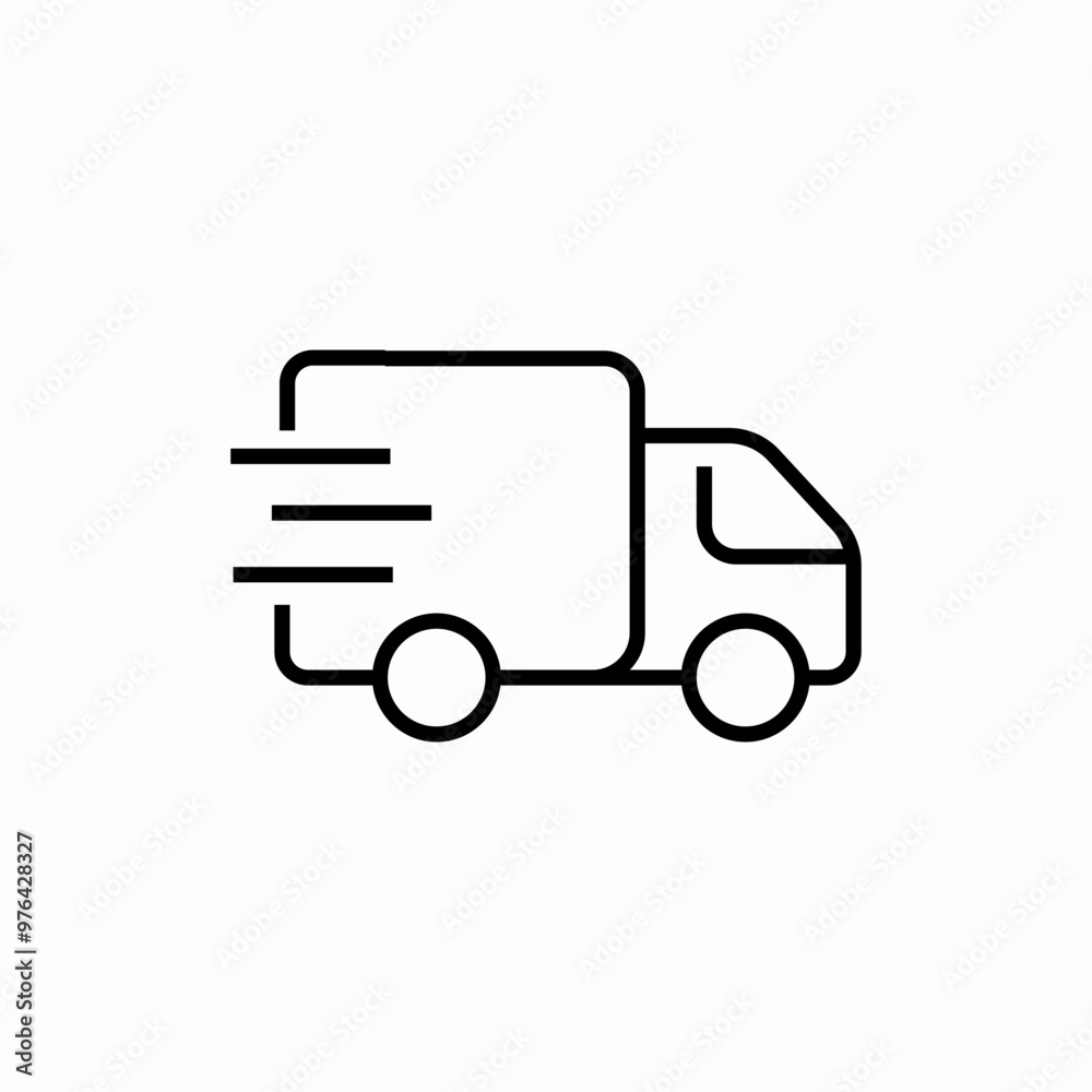 lorry delivery express icon sign vector lorry delivery express icon sign vector