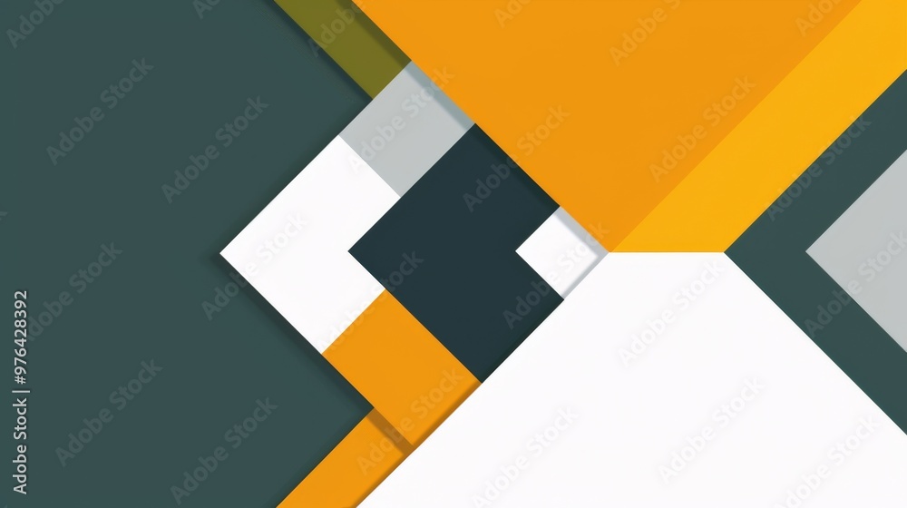 Geometric Shapes, Red and White Arrow, and White Text Box. Geometric Shapes, Red and White Arrow, and White Text Box.