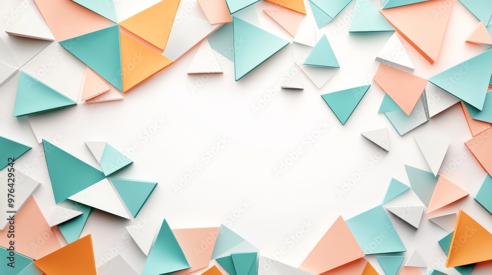Abstract Background with Triangles in Different Colors and Sizes Featuring a Gradient Effect from Light Blue to Yellow. Modern Design Suitable for Graphics, Presentation Backgrounds Abstract Background with Triangles in Different Colors and Sizes Featuring a Gradient Effect from Light Blue to Yellow. Modern Design Suitable for Graphics, Presentation Backgrounds
