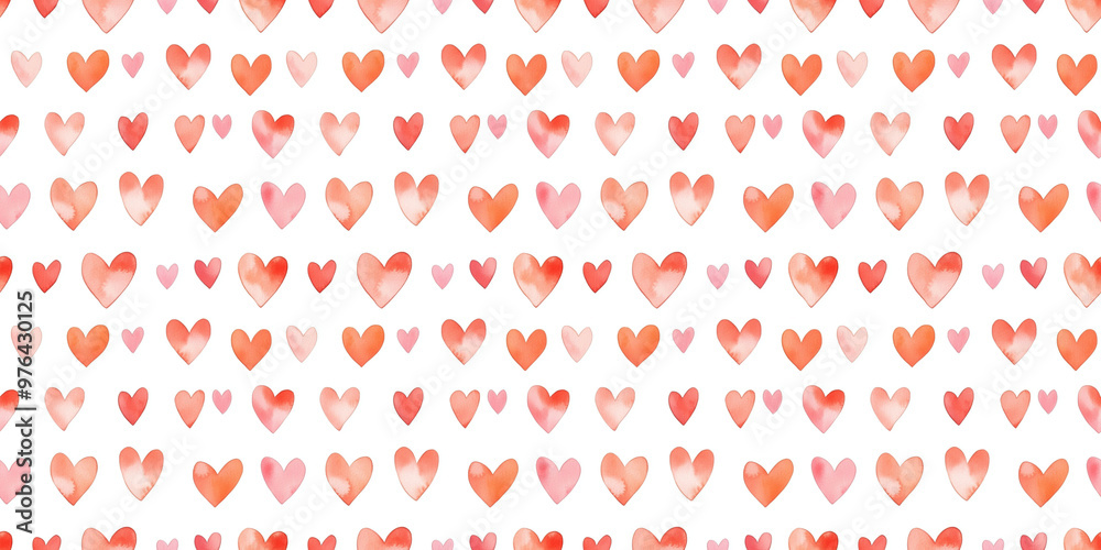 blush and salmon pink color hearts seamless pattern, clean surface texture, white background blush and salmon pink color hearts seamless pattern, clean surface texture, white background
