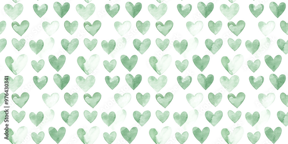 buttercream and sage color hearts seamless pattern, clean surface texture, white background buttercream and sage color hearts seamless pattern, clean surface texture, white background