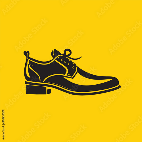 Men's shoe silhouette icon