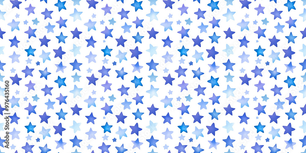 periwinkle and royal blue color stars seamless pattern, clean surface texture, white background periwinkle and royal blue color stars seamless pattern, clean surface texture, white background