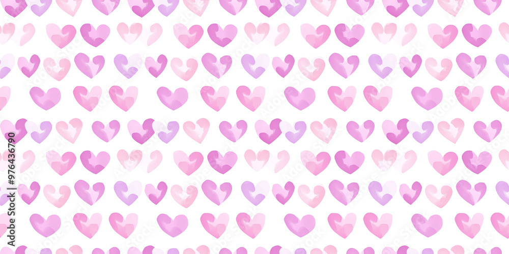 soft pink and lavender color hearts seamless pattern, clean surface texture, white background soft pink and lavender color hearts seamless pattern, clean surface texture, white background