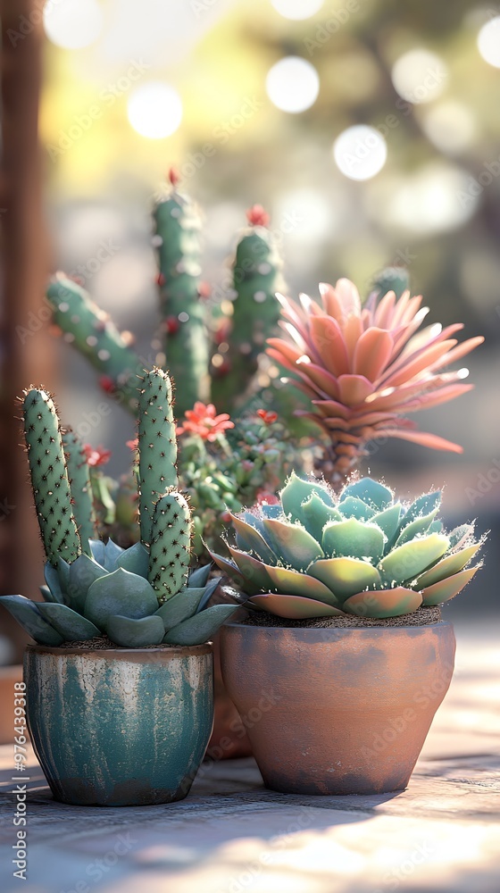Miniature cacti and succulents thrive in bright, modern indoor spaces image Miniature cacti and succulents thrive in bright, modern indoor spaces image