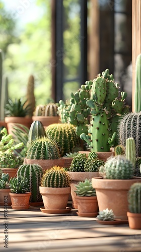 Succulent and cacti variety perfect for low-maintenance indoor gardens image