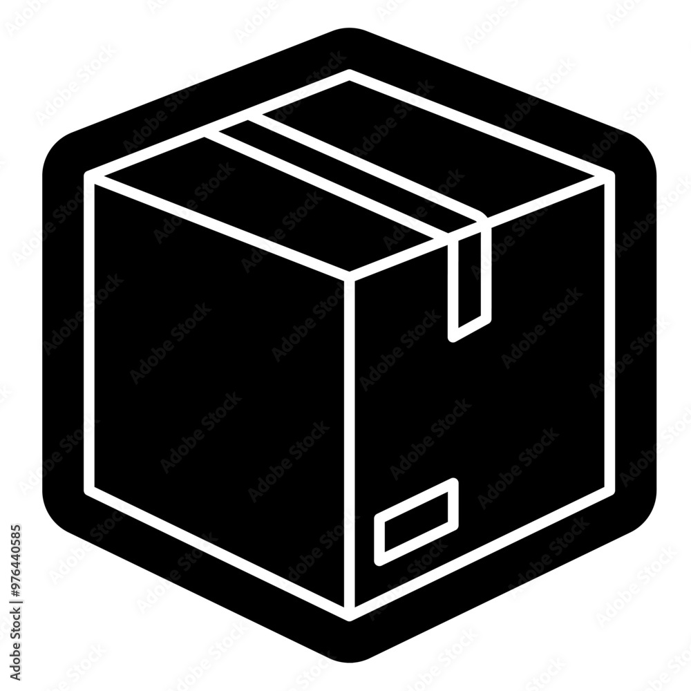 Delivery box for logistics icon Delivery box for logistics icon