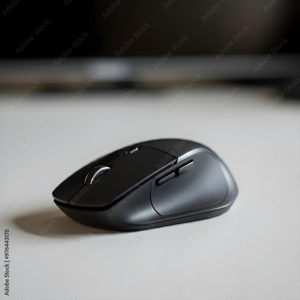 wireless computer mouse on the table wireless computer mouse on the table