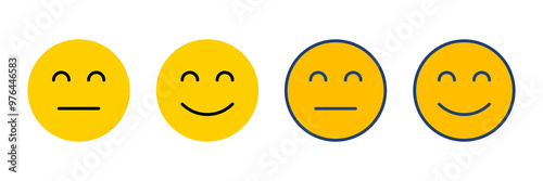 smile icon vector. smile emoticon icon. feedback