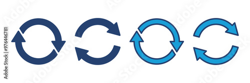 Refresh icon vector. Reload icon vector. Update icon.