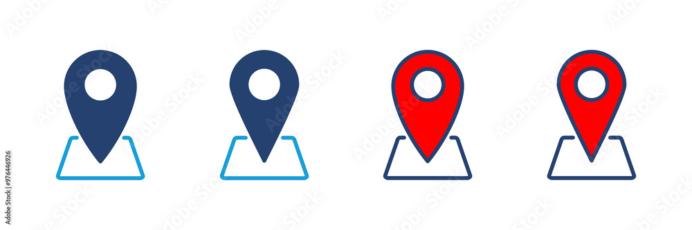 Pin icon vector. Location icon vector. destination icon. map pin Pin icon vector. Location icon vector. destination icon. map pin