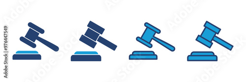 Gavel icon vector. judge gavel icon vector. law icon vector. auction hammer