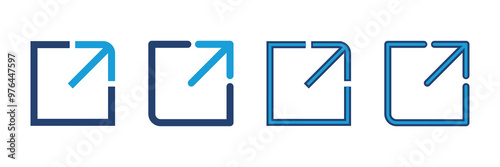 External link icon vector. link icon vector. hyperlink symbol