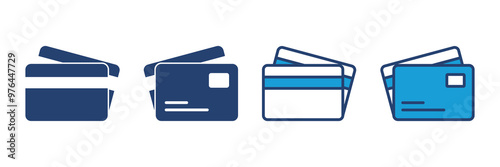 Credit card icon vector. Credit card payment icon vector