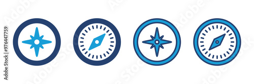 Compass icon vector. arrow compass icon vector